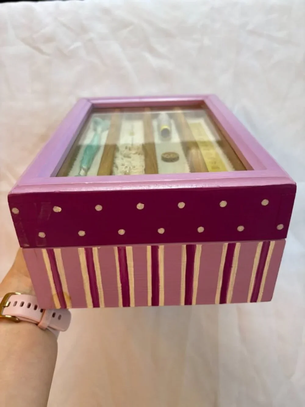 Handmade in Portugal Jewelry/Sewing Notions Box